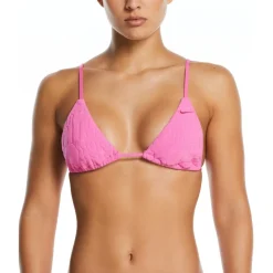 Nike Textured Tie Bikini in Pink