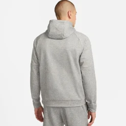 Nike Therma Relaxed Fit Hooded Sweatshirt in Grey