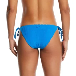 Nike Tie Strap Bikini Logo Print in Blue