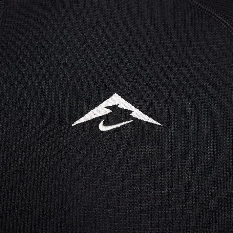 Nike Trail Long Sleeve Mid Layer T-Shirt in Black