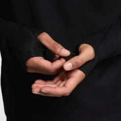 Nike Trail Long Sleeve Mid Layer T-Shirt in Black