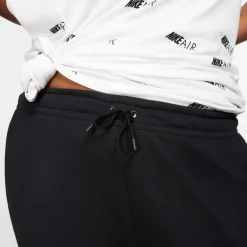 Nike Womens + Club Closed Hem Jogging Pants in Black