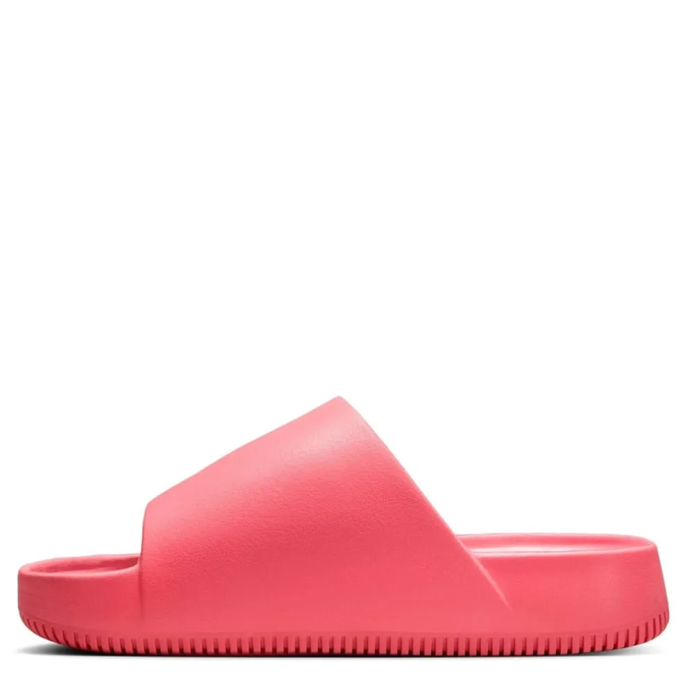 Nike Womens Calm Slides in Orange