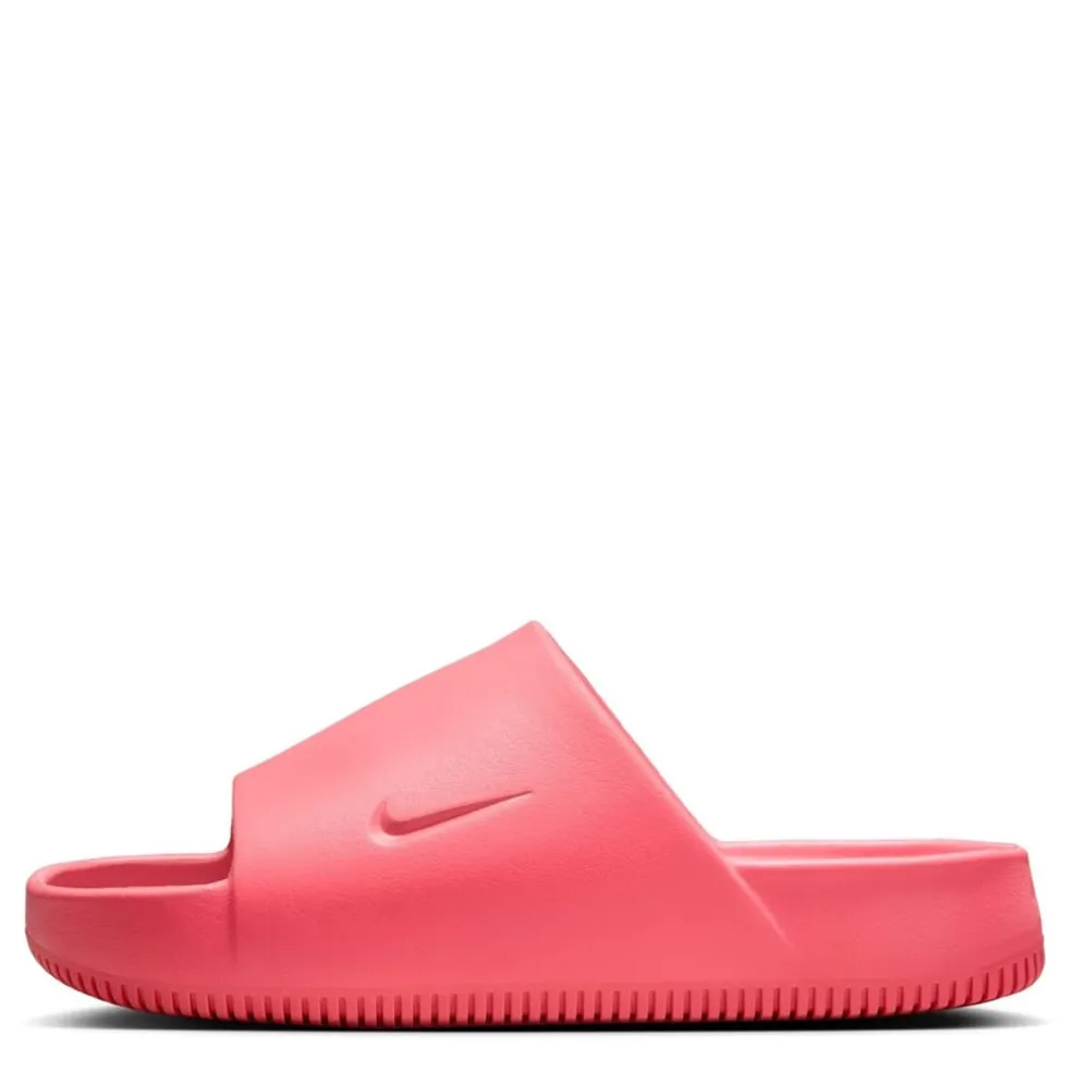 Nike Womens Calm Slides in Orange