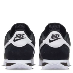 Nike Womens Cortez Textile Runners in Black