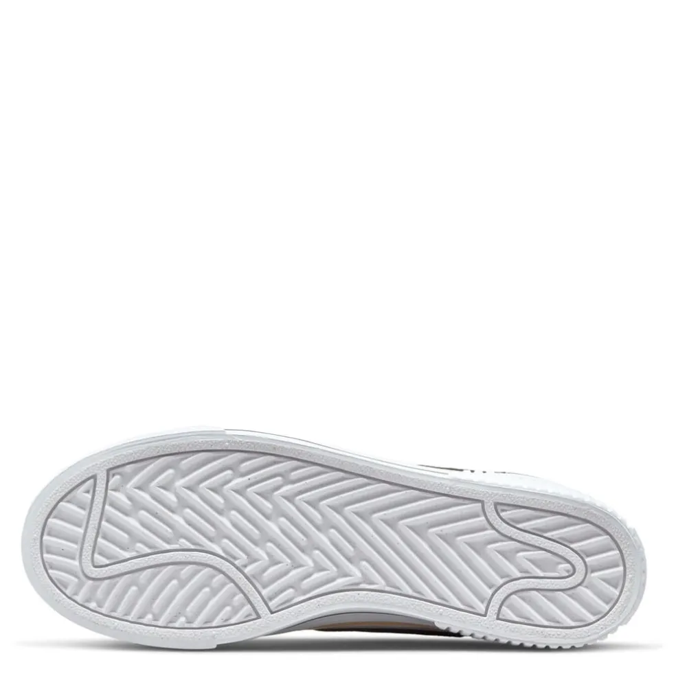 Nike Womens Court Legacy Lift Shoes in White
