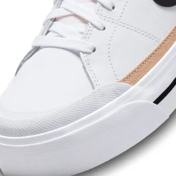 Nike Womens Court Legacy Lift Shoes in White