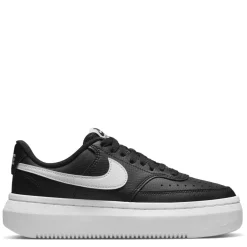 Nike Womens Court Vision Alta Leather Trainers in Black