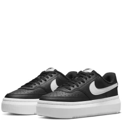 Nike Womens Court Vision Alta Leather Trainers in Black
