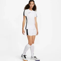 Nike Womens Dri Fit Academy Short Sleeve Football Top in White