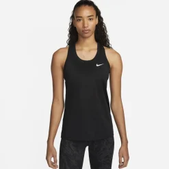 Nike Womens Dri Fit Racerback Tank in Black