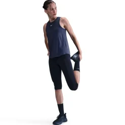 Nike Womens One Classic Dri Fit Fitness Tank Top in Blue