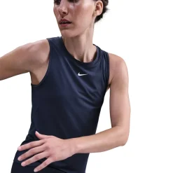 Nike Womens One Classic Dri Fit Fitness Tank Top in Blue