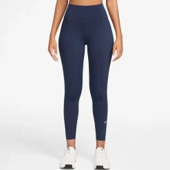 Nike Womens One High Rise 7 8 Tight in Blue