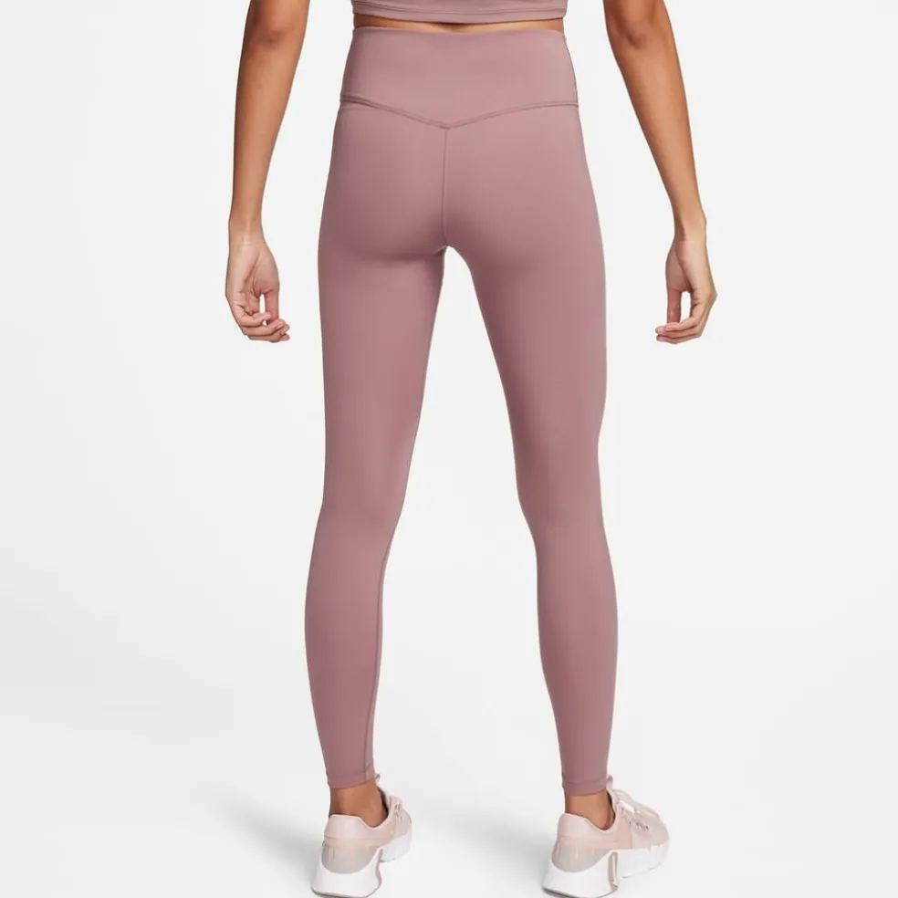 Nike Womens One High Rise Tights in Brown