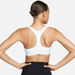 Nike Womens Pro Swoosh Medium Support Sports Bra in White