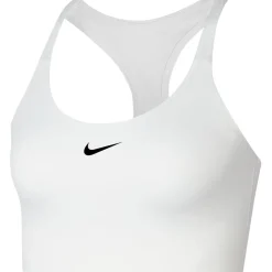 Nike Womens Swoosh Medium Support 1 Piece Pad Sports Bra in White