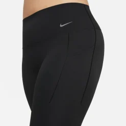 Nike Womens Universa Medium Support High Waisted 7 8 Leggings With Pockets in Black