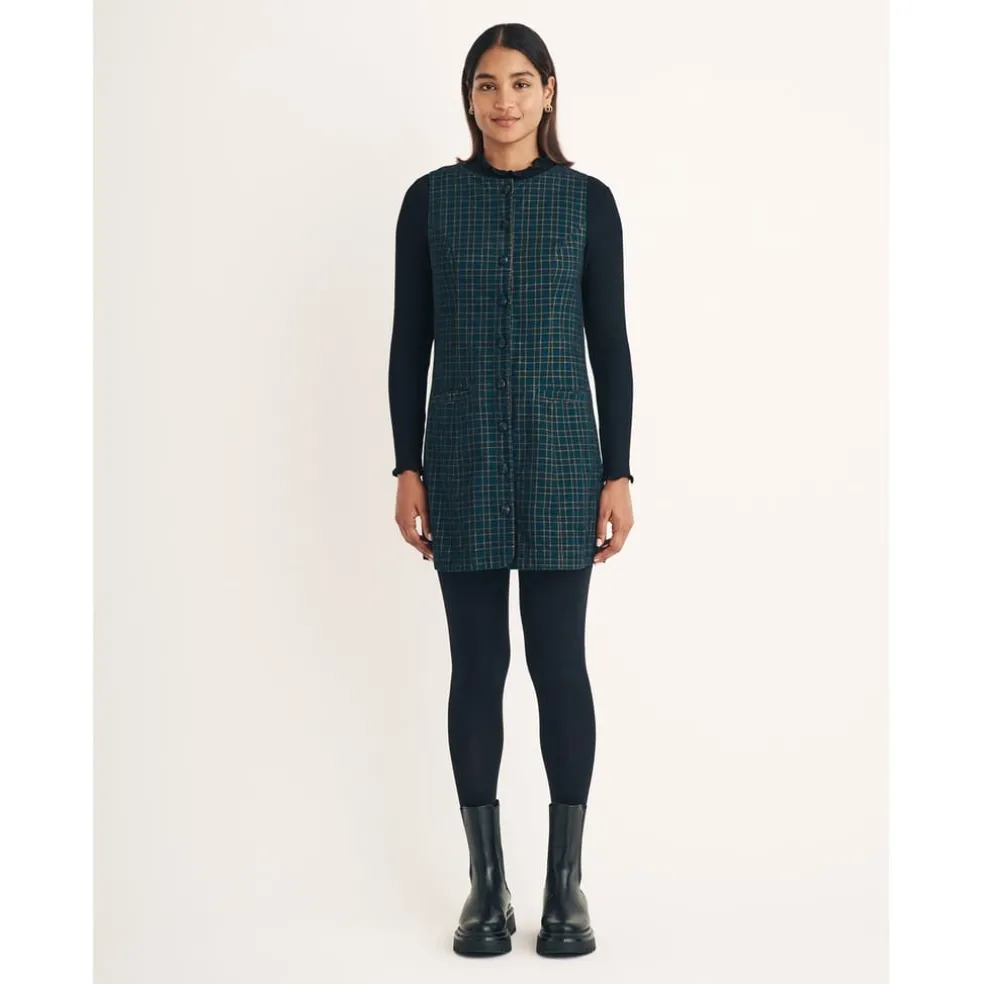 Nobodys Child Ned Crew Neck Mini A-Line Dress in Blue