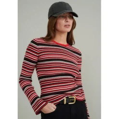 Nobodys Child Slim Fit Crew Neck Long Sleeve Sweater in Multi