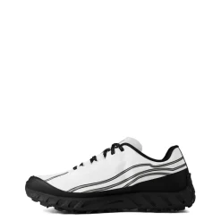 Norda White Stripe Patterned Road Shoes in White