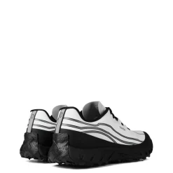 Norda White Stripe Patterned Road Shoes in White