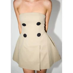 Odd Muse Om The Ultimate Muse Trench Mini Dress in Brown