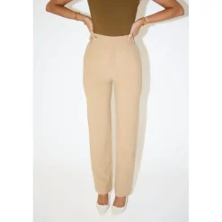 Odd Muse The Ultimate Muse Straight Leg Trousers in Beige