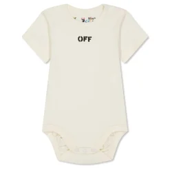 Off White 3 Pack Bodysuit Set Babies in Multi