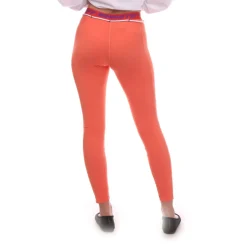 Off White ATHL Logo Band Leggings in Coral