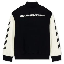 Off White Bomber Lettering Short Jacket in Black