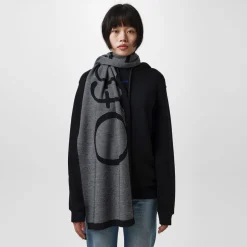 Off White Bookish Scarf in Black