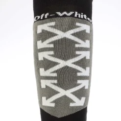 Off White Bounce Ski Socks in Grey White