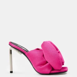 Off White Bow Aln Mule in Pink
