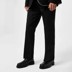 Off White Combat Chelsea Boots in Black