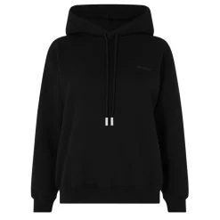 Off White Diagonal Logo Hoodie in Black