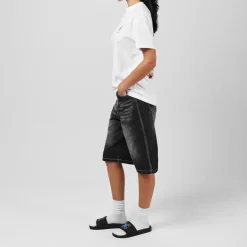 Off White Flower Sliders in Black