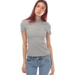 Off White Helvetica Fitted T-Shirt in Grey White