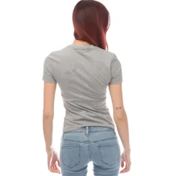 Off White Helvetica Fitted T-Shirt in Grey White