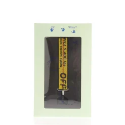 Off White Ind Belt Airpods Strap in yellow black