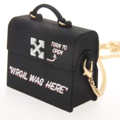 Off White Jitney Airpods Pro Case in Black-White