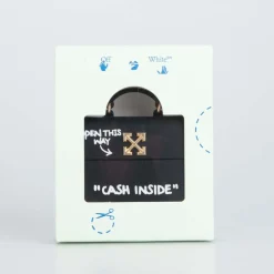 Off White Jitney Airpods Pro Case in Black