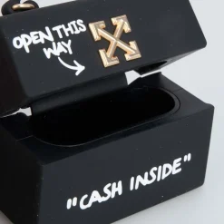 Off White Jitney Airpods Pro Case in Black