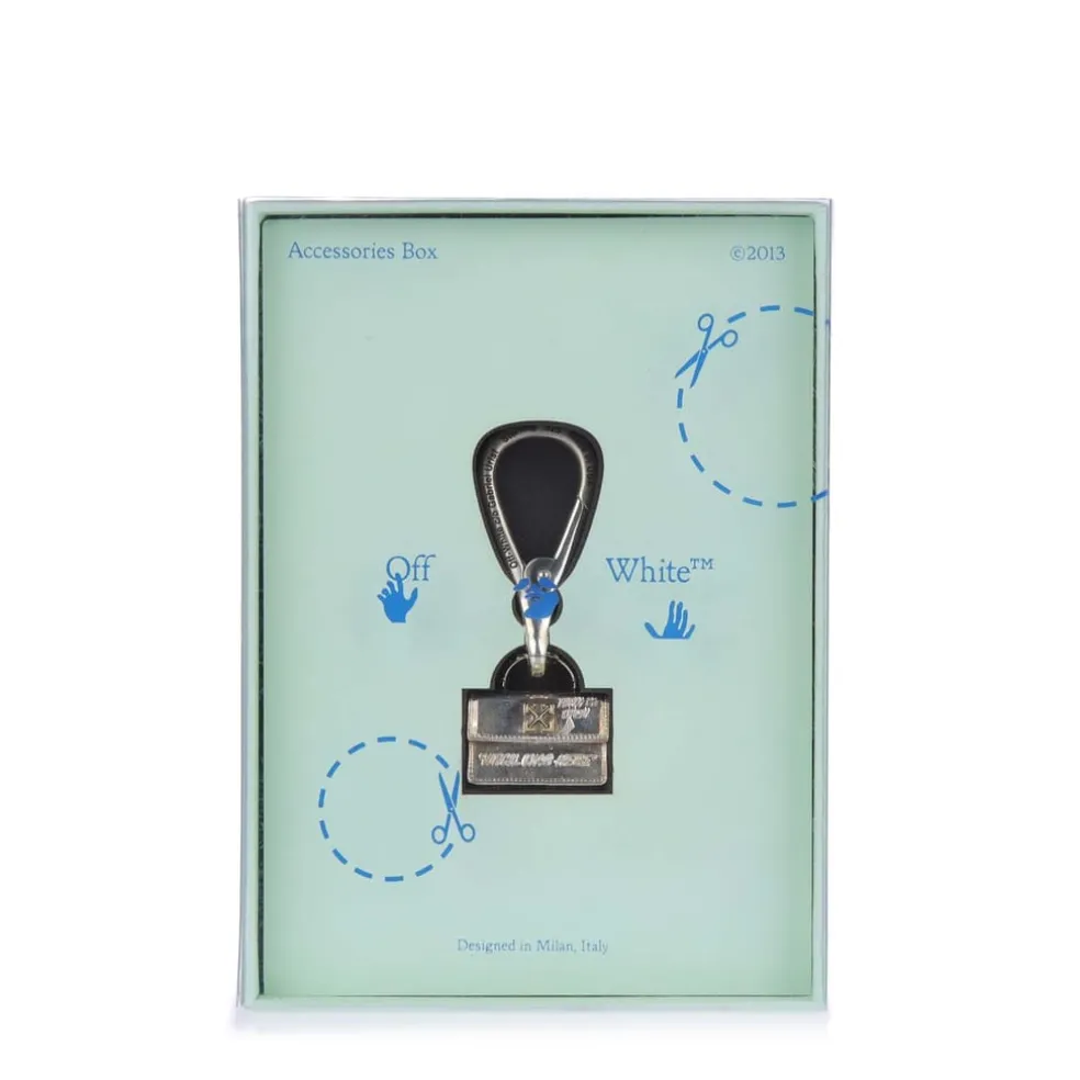 Off White Jitney Key Holder in Silver