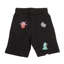 Off White Juniors A/O Monster Shorts in Black