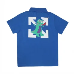 Off White Juniors Monster Polo Shirt in Blue-White