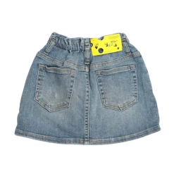 Off White Juniors Monster Denim Skirt in Blue