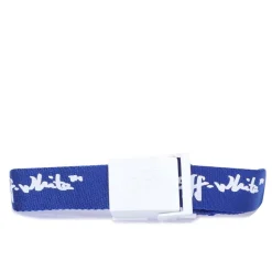 Off White Juniors Script Belt in Navy-White