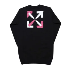 Off White Juniors Shape Sweat Dress in black pink