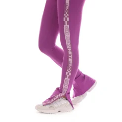 Off White Logo Band Split Leggings in Pink